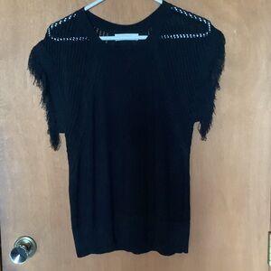 Grace Karin Elegant Black Knit Top